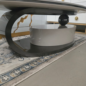 Oval Sintered Stone Coffee Table - C2305