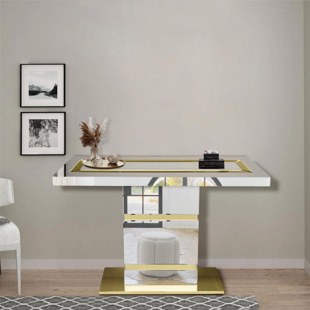 MDF Hallway / Entry Console Table only in Silver and Gold