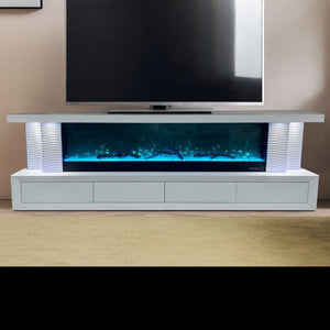 TV Stand with fireplace with 7 light changes