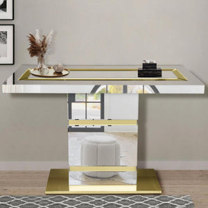 Silver Glass Hallway Console Table only