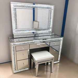 Elegant Dressing Table and Makeup Mirror