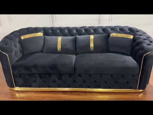 Nelly Velvet Sofa set (RBM 7)